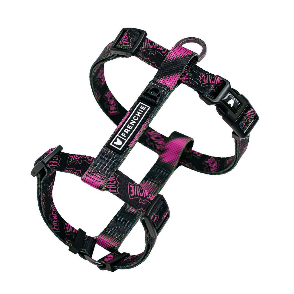 Frenchie Strap Harness - Super Pig (Pink)